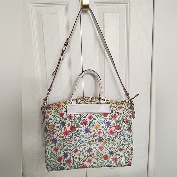 Rare Vintage Dooney & Bourke Italian Vacchetta Satchel Convertible - Picture 4 of 16